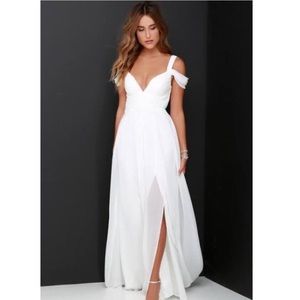 Lulus Bariano Ocean of Elegance White Dress